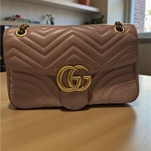 Gucci Blush Quilted Shoulder Bag